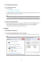 Предварительный просмотр 3 страницы Panasonic ET-UW100 Firmware Update Procedure