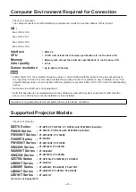 Preview for 4 page of Panasonic ET-UW100 Operating Manual