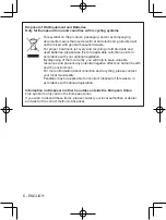 Preview for 6 page of Panasonic ET-WM300 Operating Instructions Manual