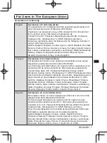 Предварительный просмотр 7 страницы Panasonic ET-WM300 Operating Instructions Manual