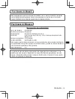 Preview for 13 page of Panasonic ET-WM300 Operating Instructions Manual