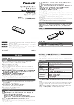 Preview for 1 page of Panasonic ET-WML100 Operating Instructions