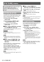 Preview for 30 page of Panasonic ET-YFB100G Operating Instructions Manual