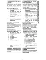 Preview for 8 page of Panasonic EUR511111 Quick Reference Manual