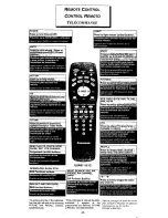 Preview for 2 page of Panasonic EUR511151C Quick Reference Manual