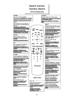 Preview for 2 page of Panasonic EUR511170B Quick Reference Manual