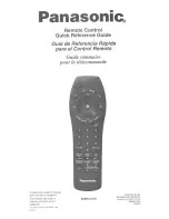 Panasonic EUR511510 Quick Reference Manual preview