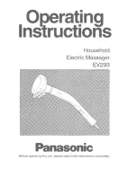 Panasonic EV-293 Operating Instructions Manual preview