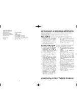 Preview for 4 page of Panasonic EV2510K Operating Instructions Manual