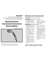 Panasonic EV2610K Operating Instructions Manual предпросмотр