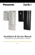 Panasonic EverVolt EVAC-105-6 Installation & Service Manual предпросмотр