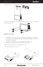 Предварительный просмотр 28 страницы Panasonic EverVolt Mini EVAC-105-2 Installation Manual