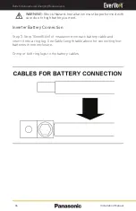 Предварительный просмотр 34 страницы Panasonic EverVolt Mini EVAC-105-2 Installation Manual