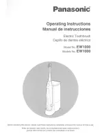 Preview for 1 page of Panasonic EW-1000 Operating Instructions Manual