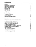 Preview for 2 page of Panasonic EW-1000 Operating Instructions Manual