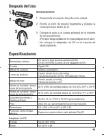 Предварительный просмотр 43 страницы Panasonic EW-3109 Operating Manual