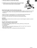 Предварительный просмотр 11 страницы Panasonic EW-BU04W User Manual