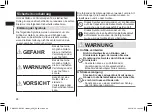 Preview for 26 page of Panasonic EW-DC12 Operating Instructions Manual