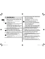 Предварительный просмотр 24 страницы Panasonic EW?DE92 Operating Instructions Manual