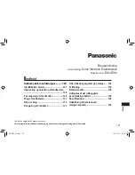 Предварительный просмотр 121 страницы Panasonic EW?DE92 Operating Instructions Manual