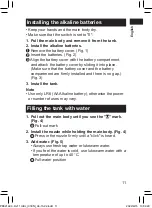 Предварительный просмотр 11 страницы Panasonic EW-DJ11 Operating Instructions Manual