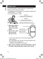 Предварительный просмотр 12 страницы Panasonic EW-DJ11 Operating Instructions Manual