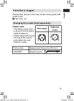 Предварительный просмотр 15 страницы Panasonic EW-DJ11 Operating Instructions Manual