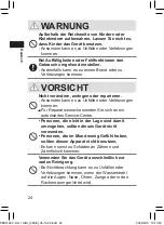 Предварительный просмотр 24 страницы Panasonic EW-DJ11 Operating Instructions Manual