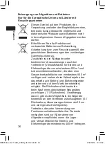 Предварительный просмотр 36 страницы Panasonic EW-DJ11 Operating Instructions Manual