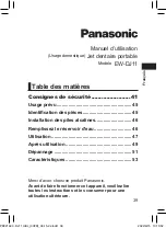 Предварительный просмотр 39 страницы Panasonic EW-DJ11 Operating Instructions Manual