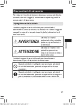 Предварительный просмотр 57 страницы Panasonic EW-DJ11 Operating Instructions Manual