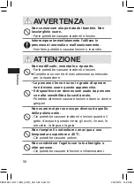 Предварительный просмотр 58 страницы Panasonic EW-DJ11 Operating Instructions Manual