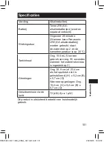 Предварительный просмотр 101 страницы Panasonic EW-DJ11 Operating Instructions Manual