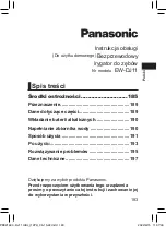 Предварительный просмотр 183 страницы Panasonic EW-DJ11 Operating Instructions Manual