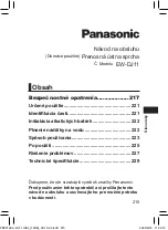 Предварительный просмотр 215 страницы Panasonic EW-DJ11 Operating Instructions Manual