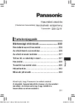 Предварительный просмотр 231 страницы Panasonic EW-DJ11 Operating Instructions Manual