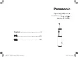 Предварительный просмотр 1 страницы Panasonic EW-DJ31 Operating Instructions Manual