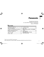 Preview for 3 page of Panasonic EW?DL82 Operating Instructions Manual