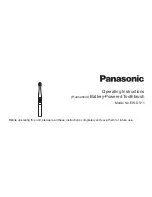 Panasonic EW-DS11 Operating Instructions Manual preview