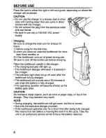 Preview for 6 page of Panasonic EW1000W Operating Operating Instructions Manual