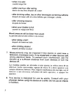 Preview for 8 page of Panasonic EW280W Operating Operating Manual