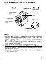 Preview for 9 page of Panasonic EW3006S Operating Instructions Manual