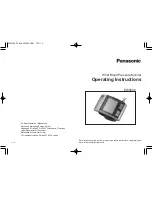 Preview for 1 page of Panasonic EW3036 Manual