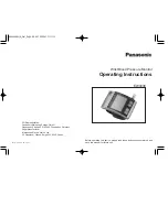 Panasonic EW3036 Operating Instructions Manual preview