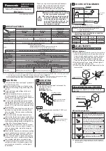 Preview for 1 page of Panasonic EX Series Instruction Manual