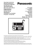 Panasonic EY-0110 Operating Instructions Manual preview