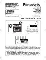 Panasonic EY-0214 Operating Instructions Manual предпросмотр