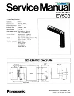 Panasonic EY 503 Service Manual preview