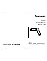 Preview for 1 page of Panasonic EY 6220 Operating Instructions Manual