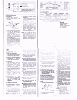 Preview for 11 page of Panasonic EY0020 Operating Instructions Manual